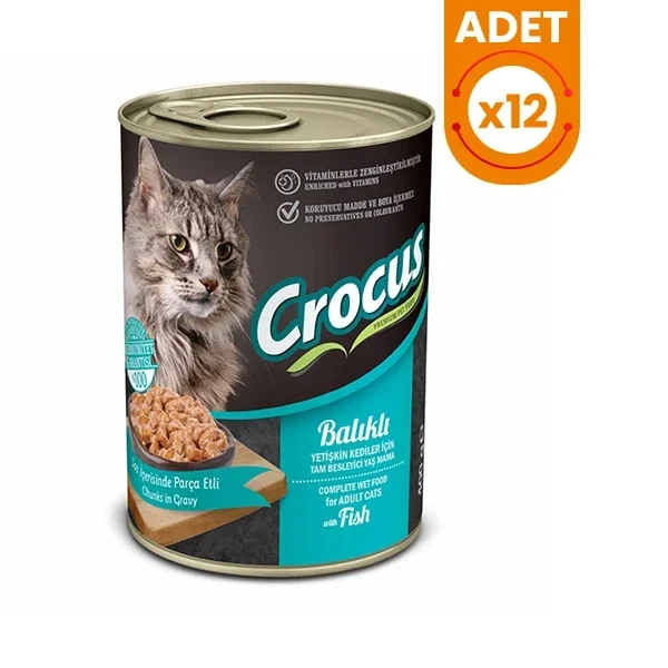 Crocus Balıklı Yetişkin Kedi Yaş Maması