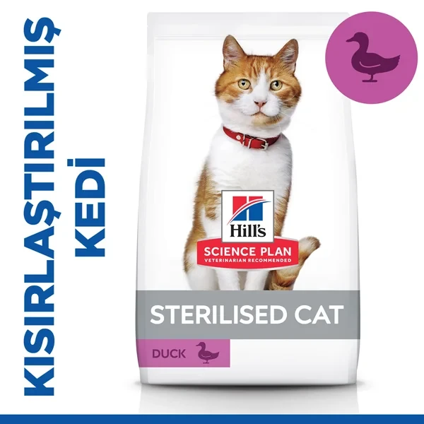 Hills Young Sterilised Ördekli Kısırlaştırılmış Kedi Maması 8+2 KG
