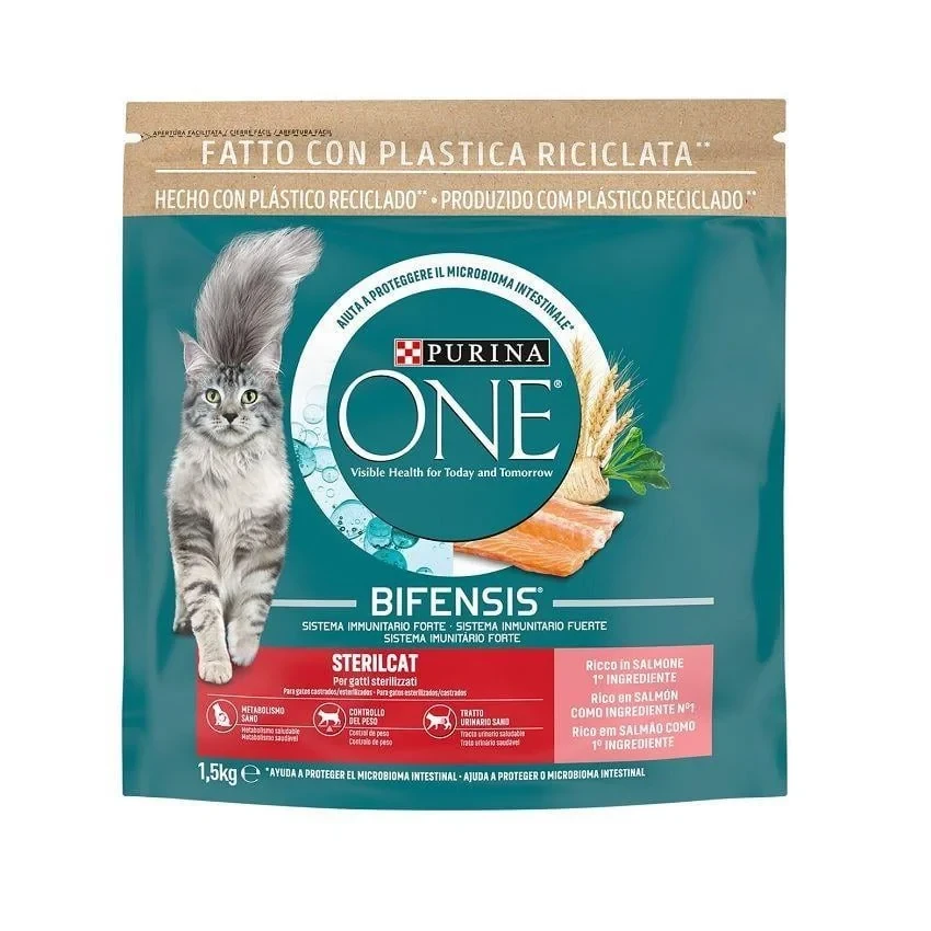 Purina One Sterilised Somonlu Kısırlaştırılmış Kedi Maması 1.5KG